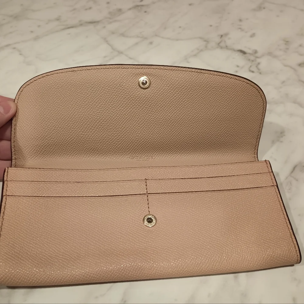 Coach Leather Envelope Wallet